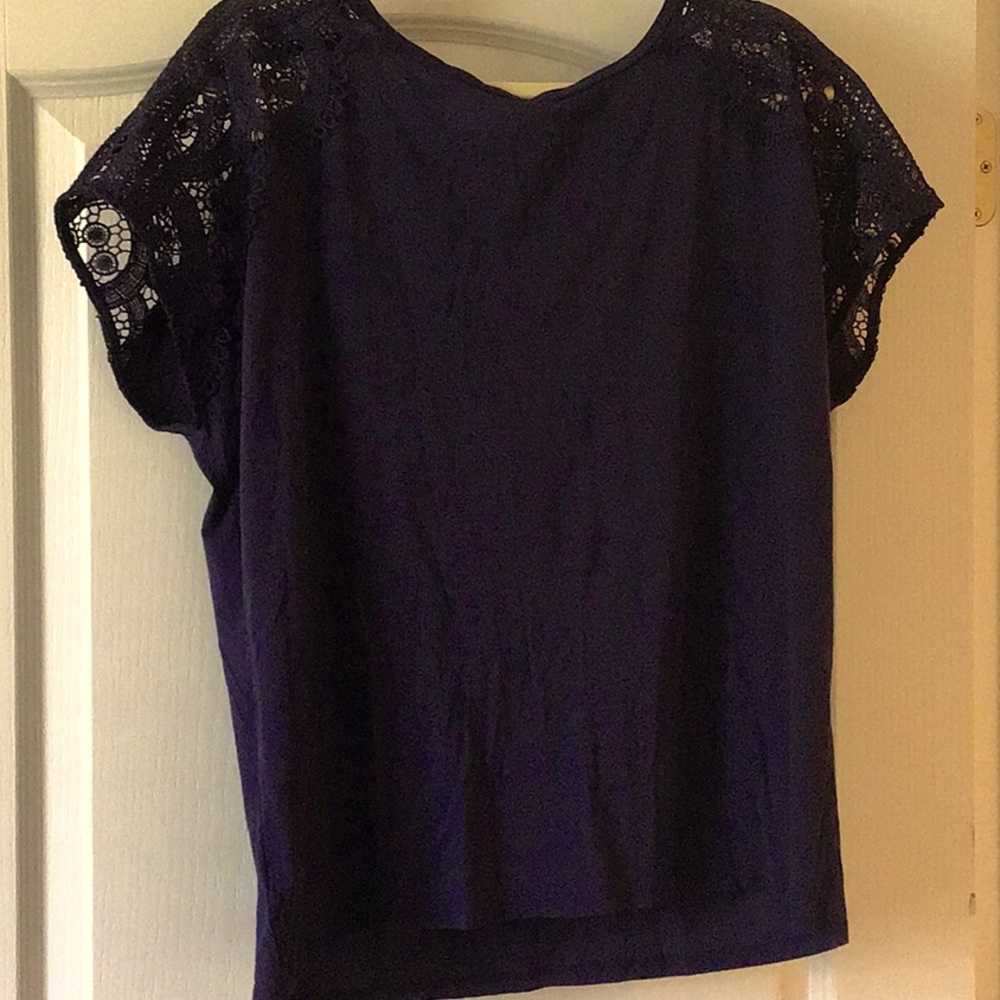 Navy Blue Blouse from Loft